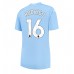 Manchester City Rodri Hernandez #16 Voetbalkleding Thuisshirt Dames 2023-24 Korte Mouwen